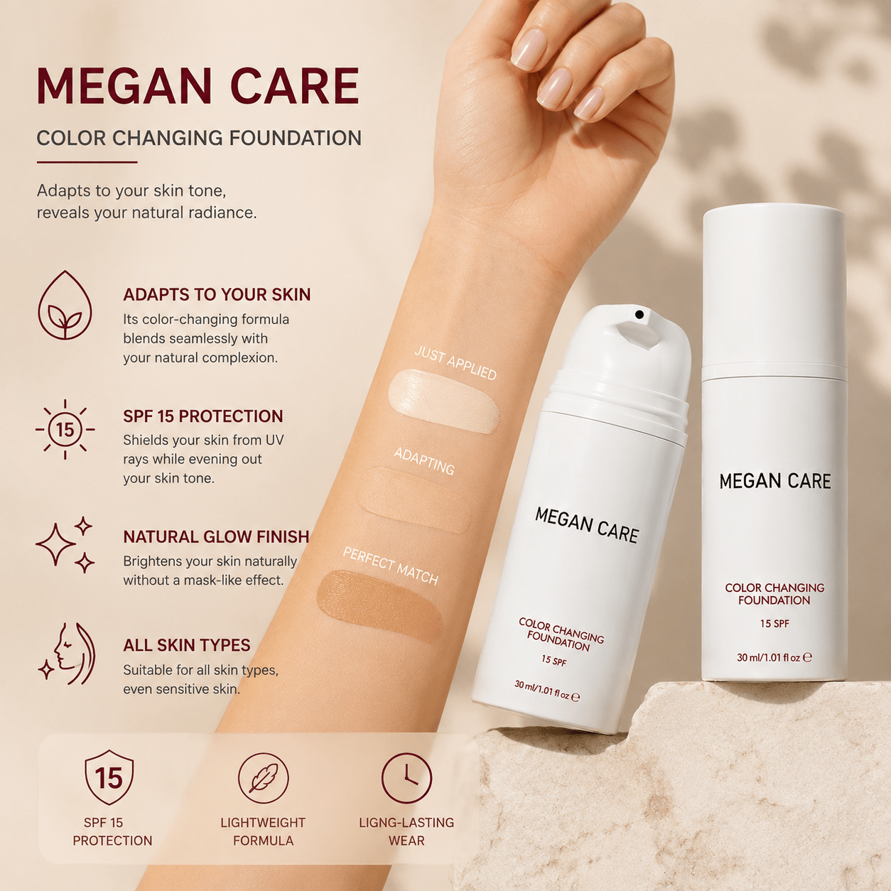 SPF15 Foundation - Megan Care