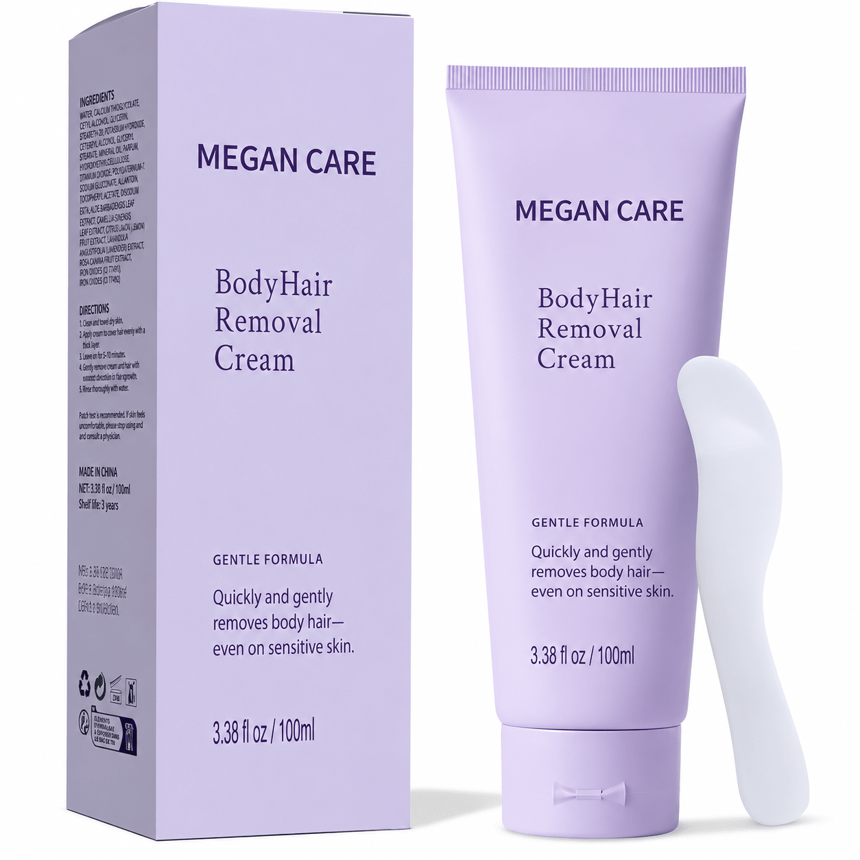 Body Hair Removal Cream with SPF - Megan Care